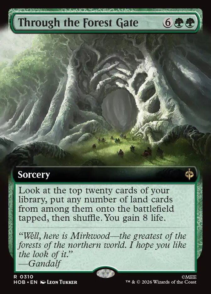 Through the Forest Gate, The Hobbit Card Art