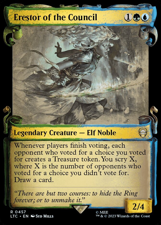 Erestor of the Council, Tales of middle-earth commander Card Art