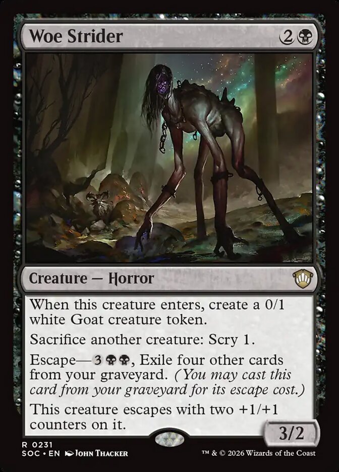 Woe Strider, Secrets Of Strixhaven Commander Card Art