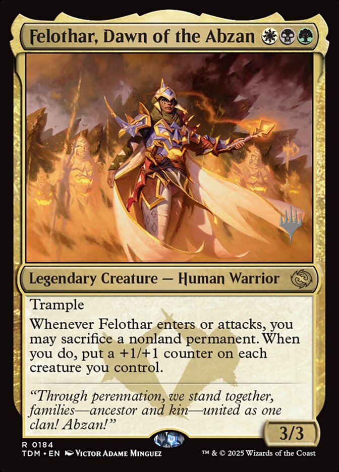 Felothar, Dawn of the Abzan, Tarkir: Dragonstorm Promos Card Art