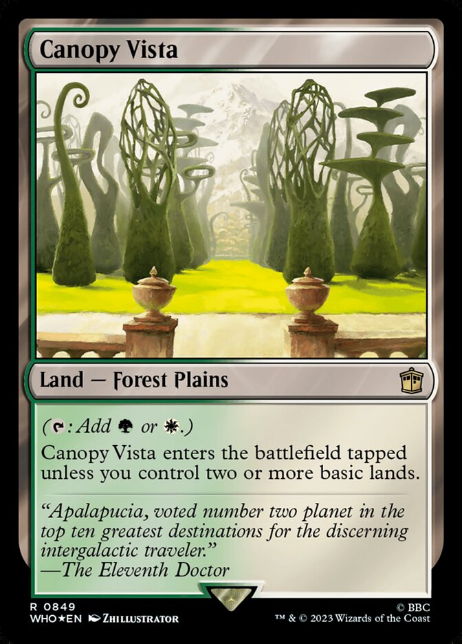 Canopy Vista, Doctor Who Card Art
