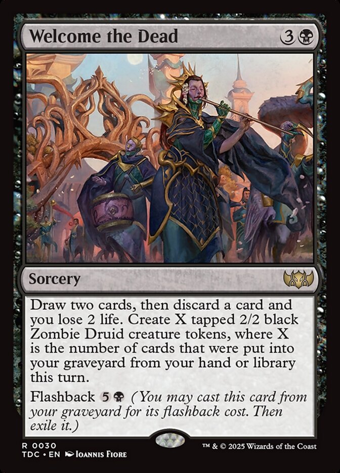 Welcome the Dead, Tarkir: Dragonstorm Commander Card Art