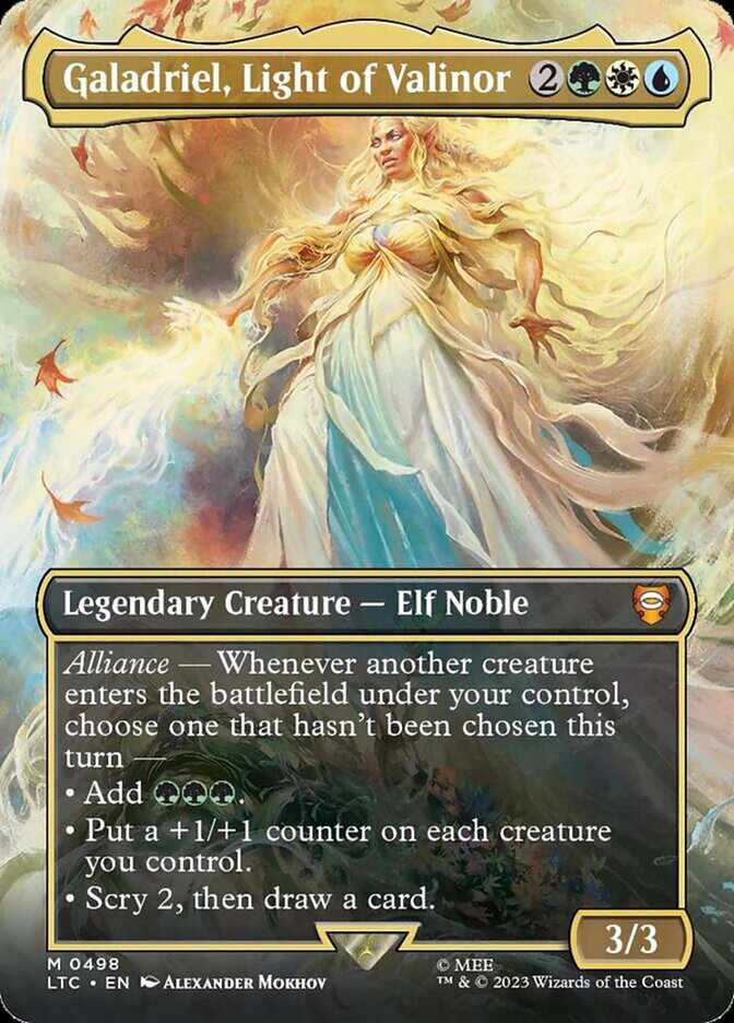 Galadriel, Light of Valinor, Tales of middle-earth commander Card Art