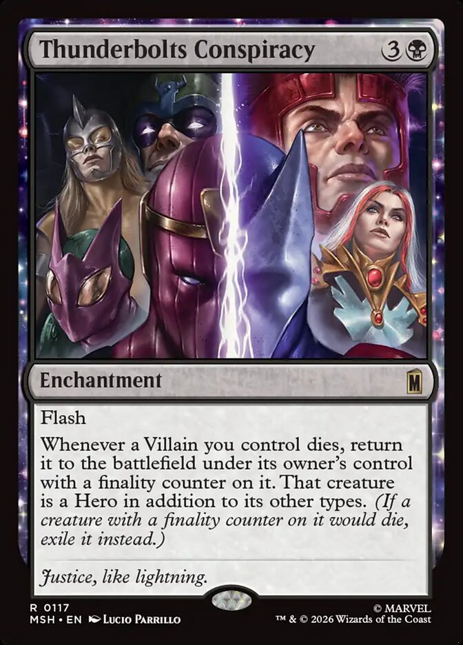 Thunderbolts Conspiracy, Marvel Super Heroes Card Art