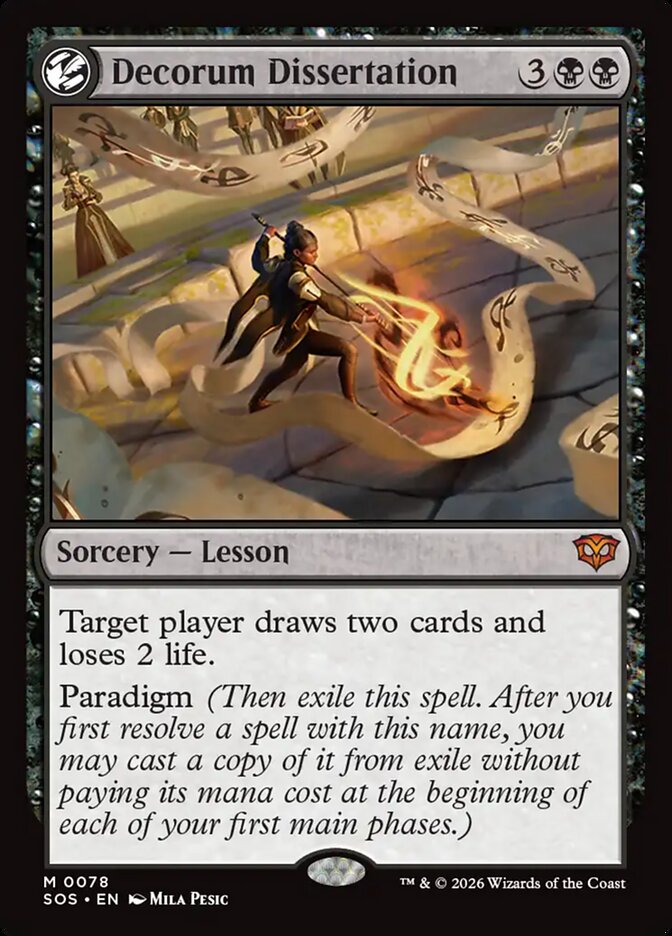 Decorum Dissertation, Secrets Of Strixhaven Card Art