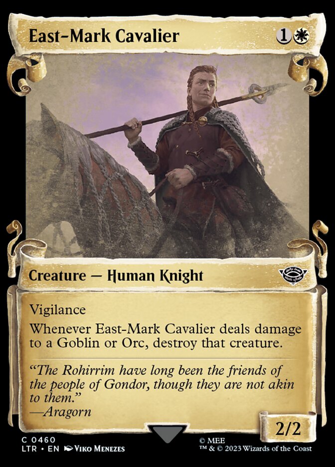 East-Mark Cavalier, The lord of the rings: tales of middle-earth Card Art