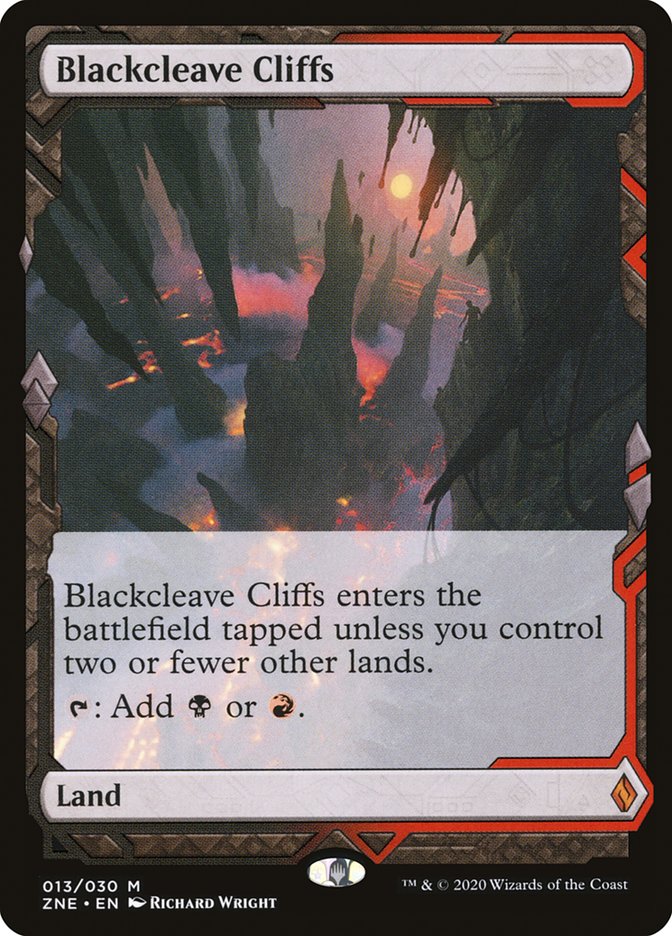 Blackcleave Cliffs, Zendikar rising expeditions Card Art