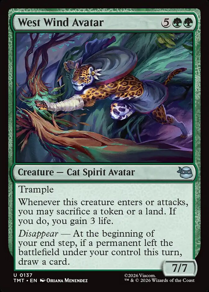 West Wind Avatar, Teenage Mutant Ninja Turtles Card Art
