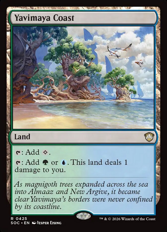 Yavimaya Coast, Secrets Of Strixhaven Commander Card Art