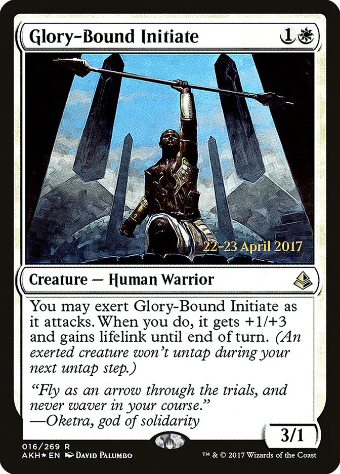Glory-Bound Initiate, Amonkhet Promos Card Art