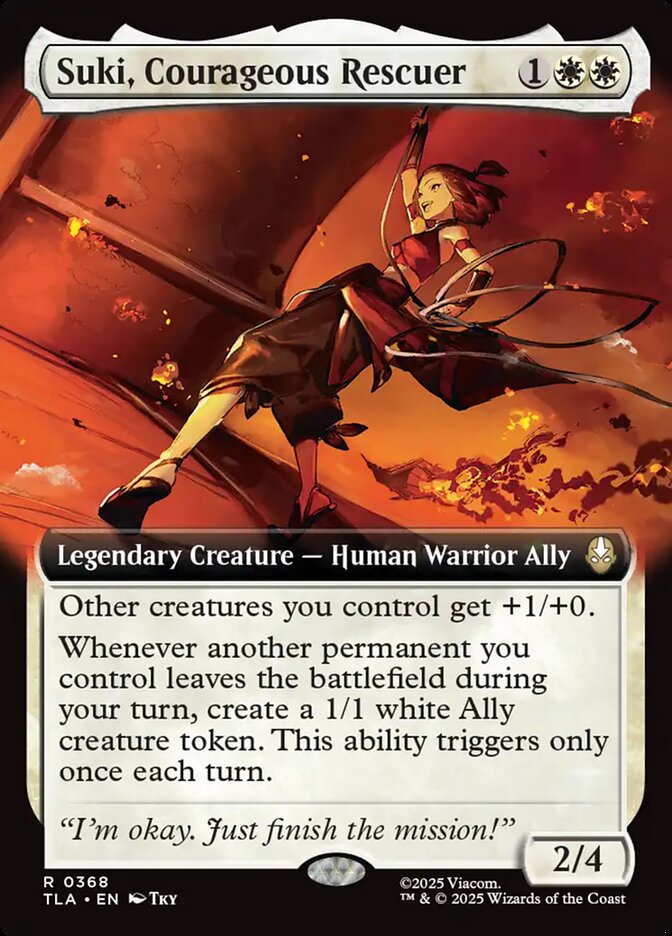 Suki, Courageous Rescuer, Avatar: The Last Airbender Card Art