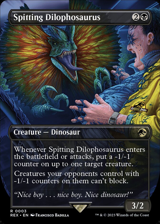 Spitting Dilophosaurus - Foil