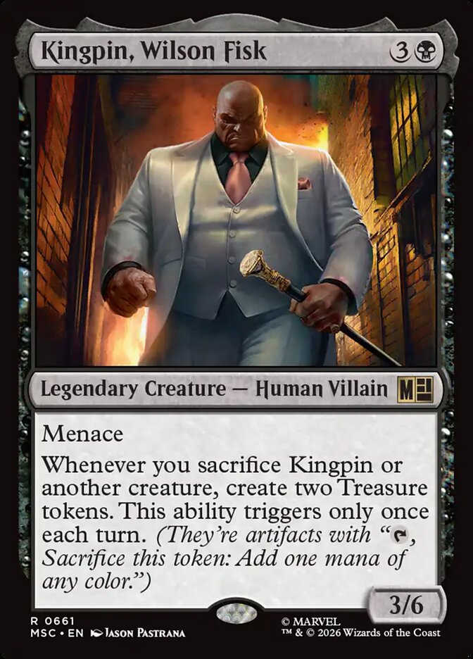 Kingpin, Wilson Fisk, Marvel Super Heroes Commander Card Art