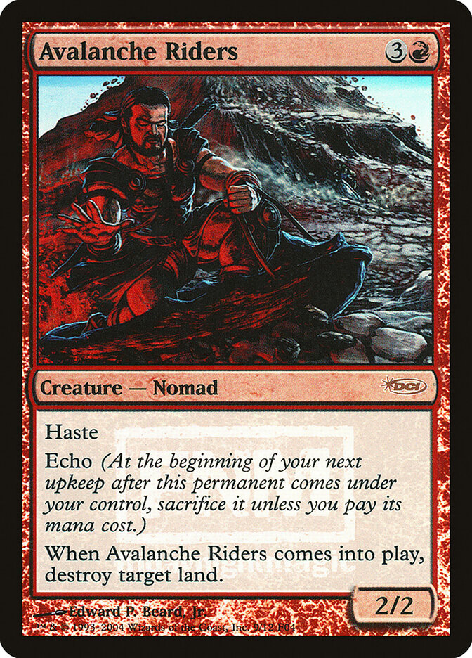 Avalanche Riders, Friday Night Magic 2004 Card Art