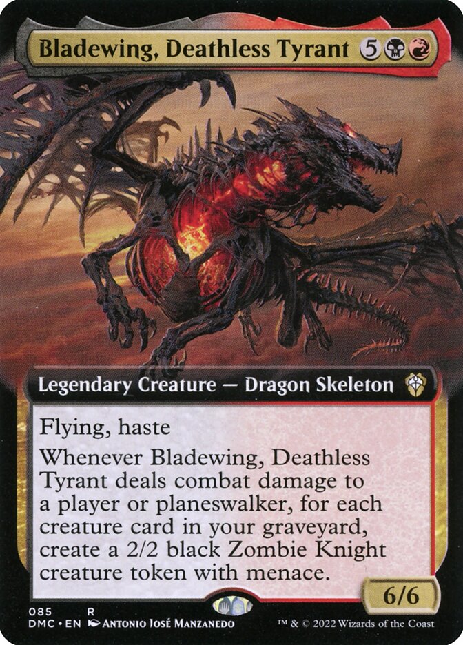 Bladewing, Deathless Tyrant, Dominaria united commander Card Art