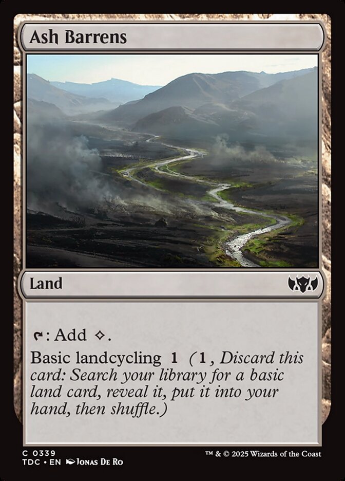 Ash Barrens, Tarkir: Dragonstorm Commander Card Art