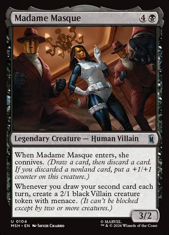 Madame Masque, Marvel Super Heroes Card Art