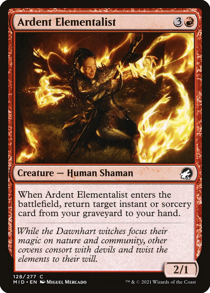 Ardent Elementalist, Innistrad: Midnight Hunt Card Art