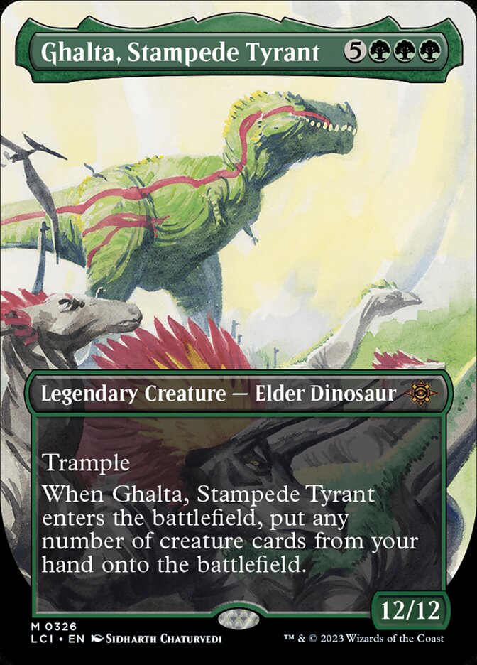 Ghalta, Stampede Tyrant, The lost caverns of ixalan Card Art