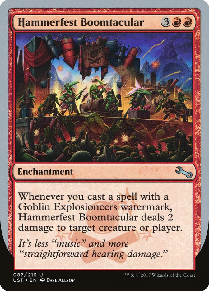 Hammerfest Boomtacular, Unstable Card Art