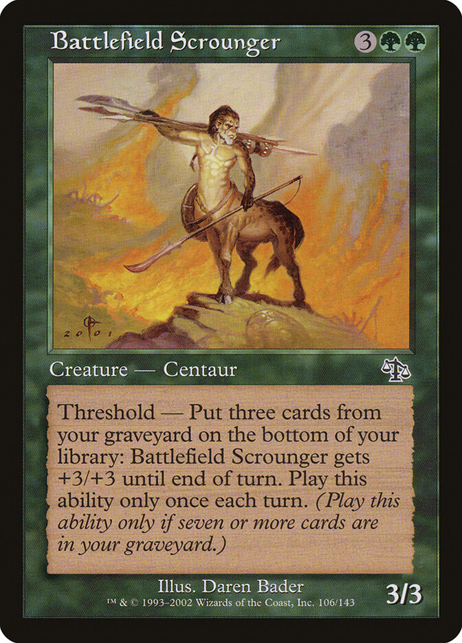 Battlefield Scrounger, Judgment Card Art