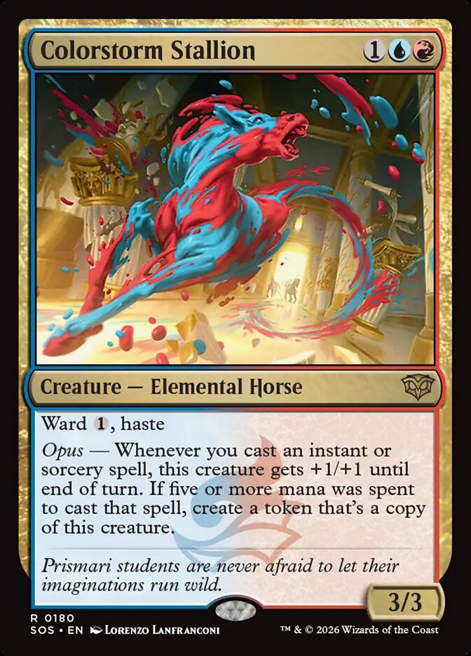 Colorstorm Stallion, Secrets Of Strixhaven Card Art