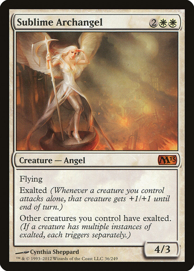 Sublime Archangel, Magic 2013 Card Art