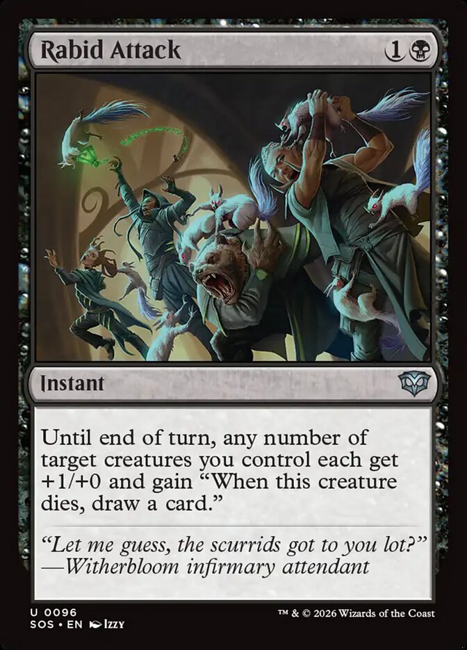 Rabid Attack, Secrets Of Strixhaven Card Art