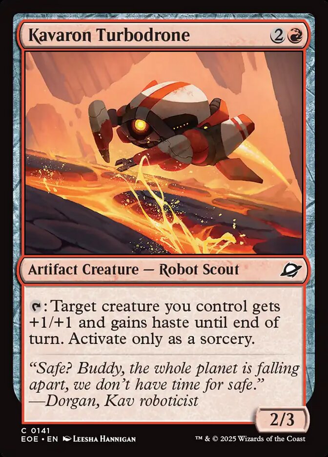 Kavaron Turbodrone, Edge Of Eternities Card Art