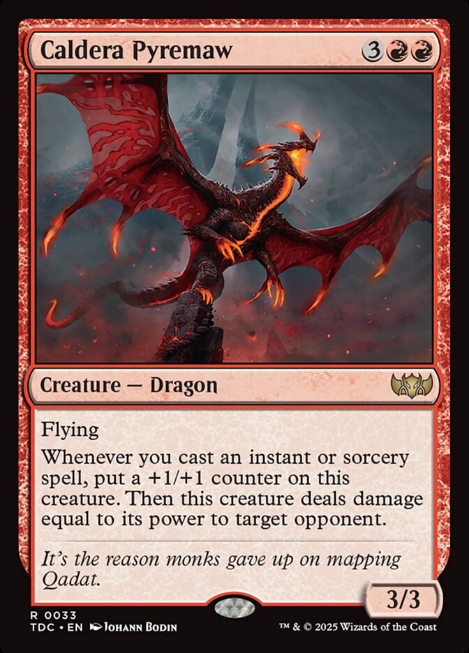 Caldera Pyremaw, Tarkir: Dragonstorm Commander Card Art