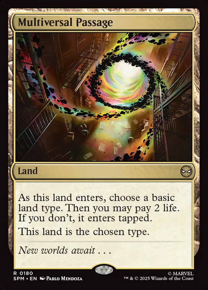 Multiversal Passage, Marvel'S Spider-Man Card Art