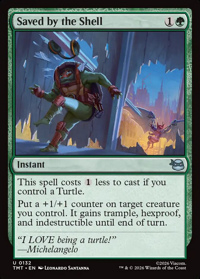 Saved by the Shell, Teenage Mutant Ninja Turtles Card Art