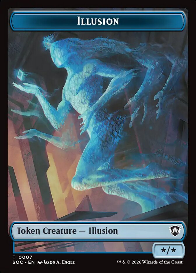 Illusion, Secrets Of Strixhaven Commander Tokens Card Art