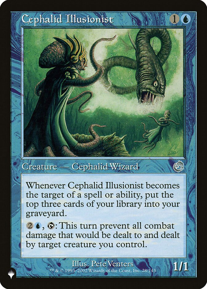Cephalid Illusionist, The List Card Art