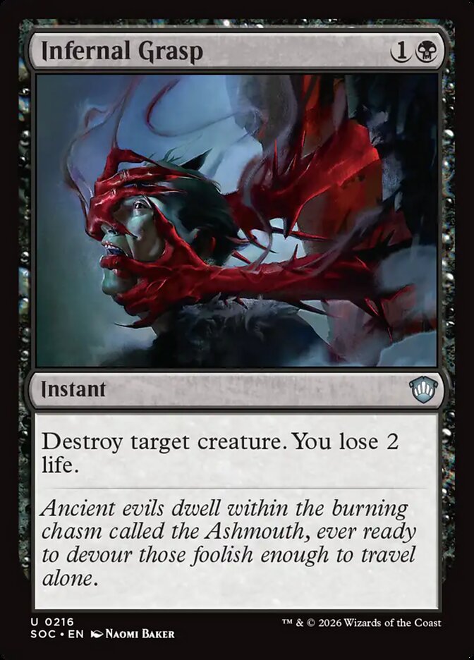 Infernal Grasp, Secrets Of Strixhaven Commander Card Art