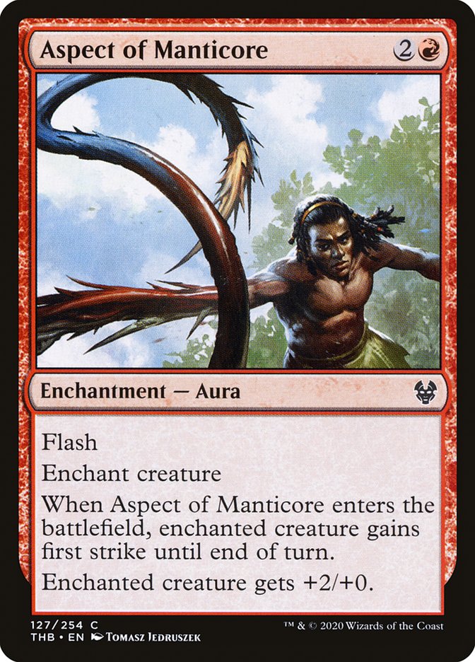 Aspect of Manticore, Theros beyond death Card Art