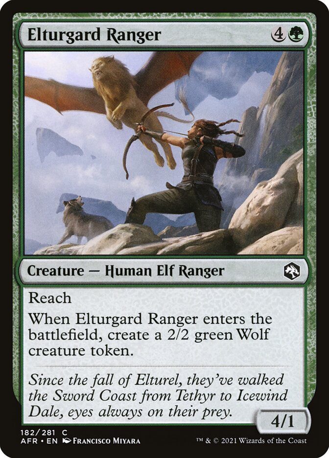 Elturgard Ranger, Adventures in the forgotten realms Card Art