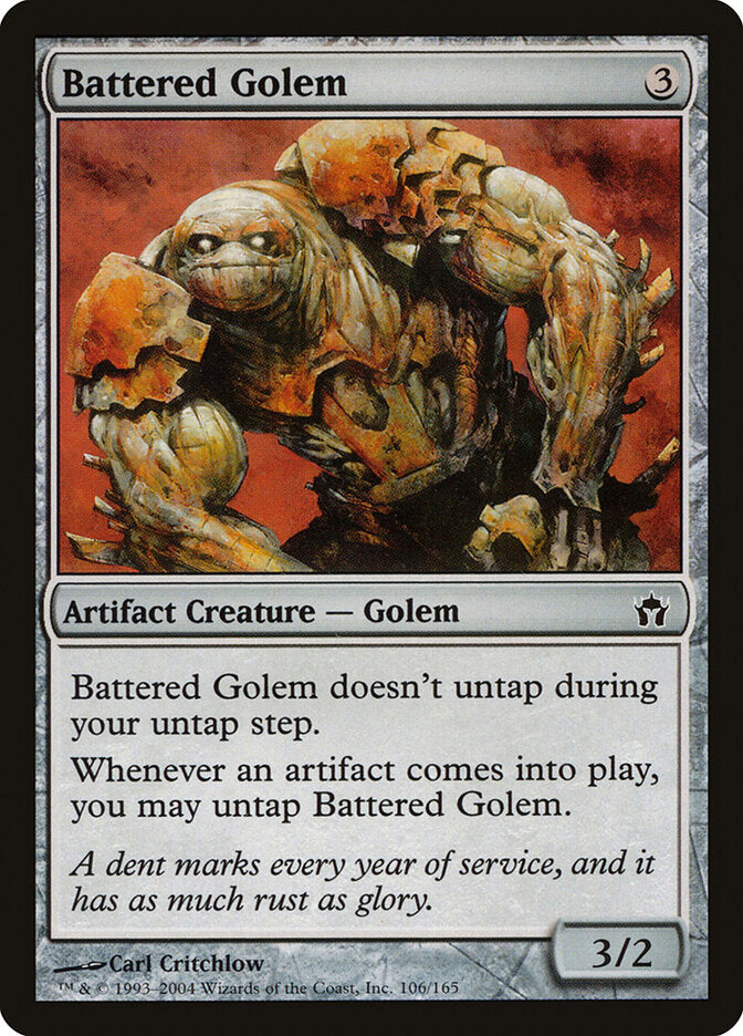 Battered Golem, Fifth Dawn Card Art