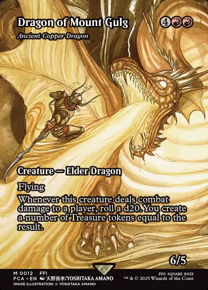Ancient Copper Dragon, Final fantasy: through the ages Card Art