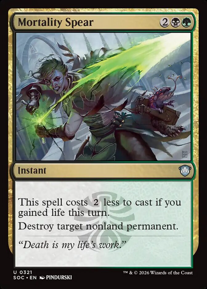 Mortality Spear, Secrets Of Strixhaven Commander Card Art