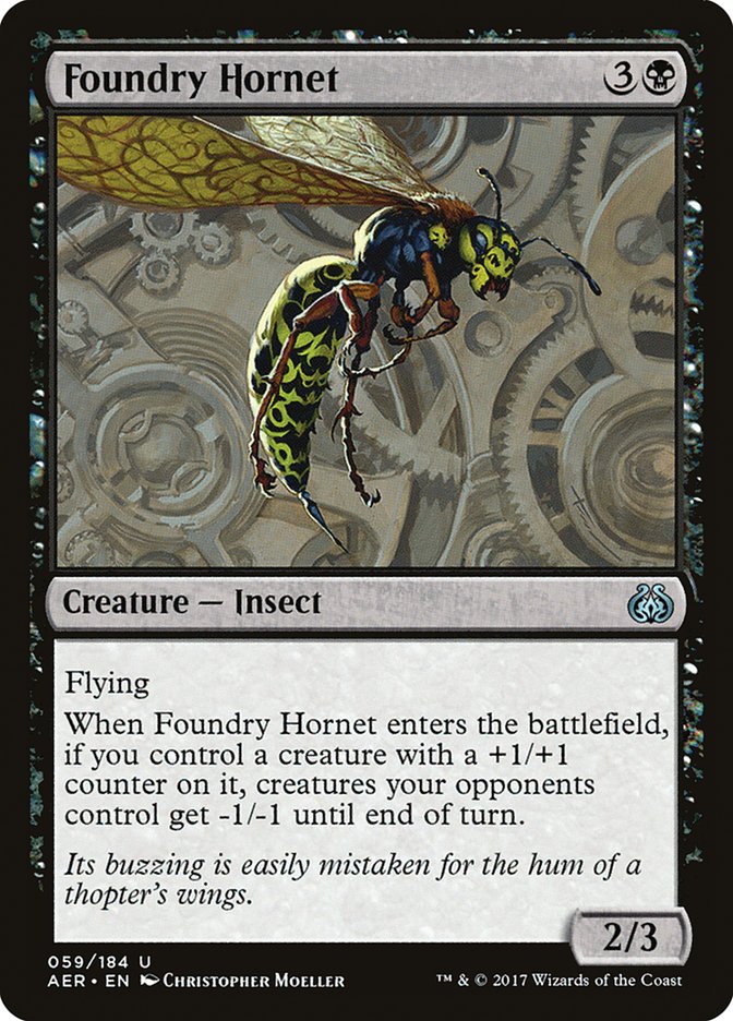 Foundry Hornet, Aether revolt Card Art
