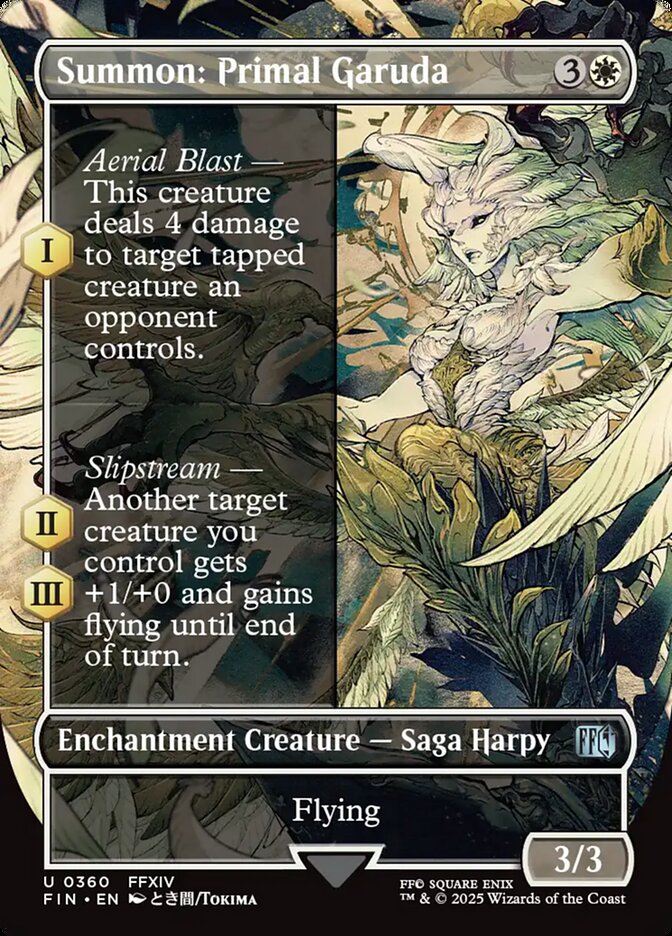 Summon: Primal Garuda, Final fantasy Card Art