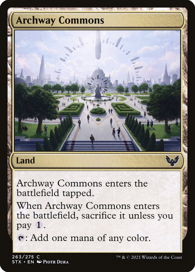 Archway Commons, Strixhaven: School Of Mages Card Art