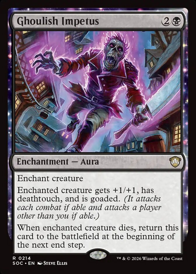 Ghoulish Impetus, Secrets Of Strixhaven Commander Card Art
