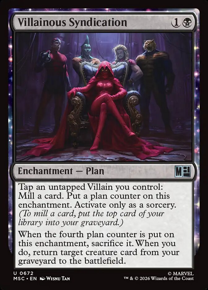 Villainous Syndication, Marvel Super Heroes Commander Card Art