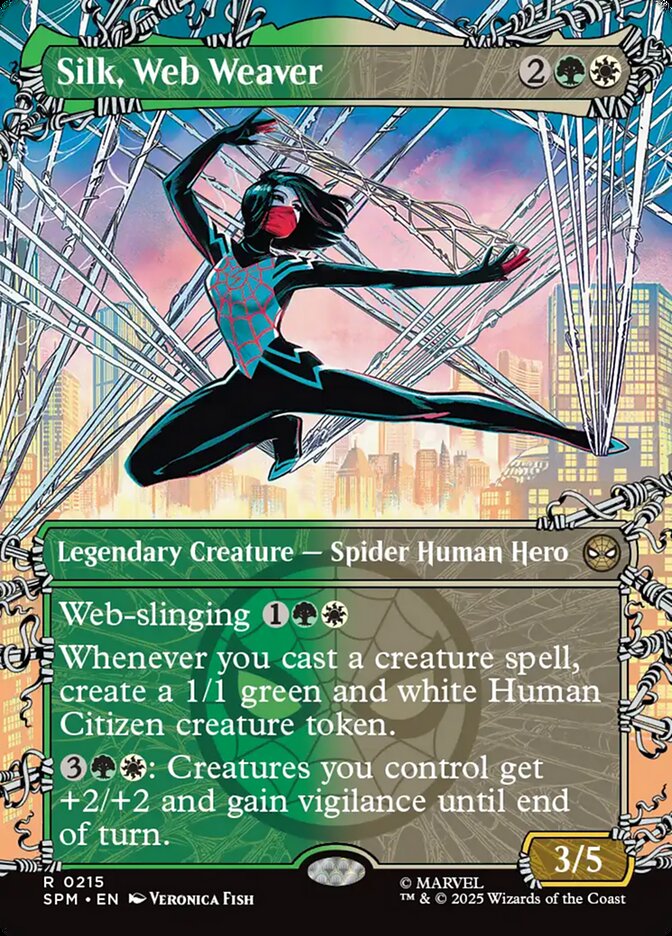 Silk, Web Weaver, Marvel'S Spider-Man Card Art