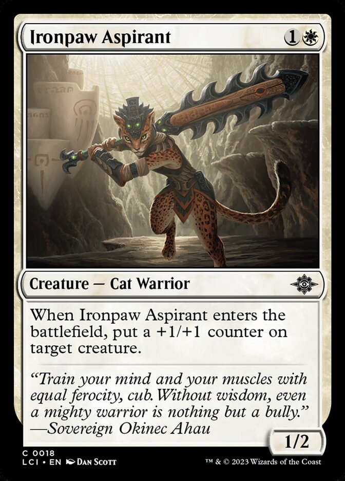 Ironpaw Aspirant, The lost caverns of ixalan Card Art