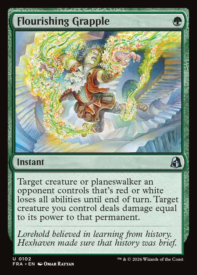 Flourishing Grapple, Reality Fracture Card Art