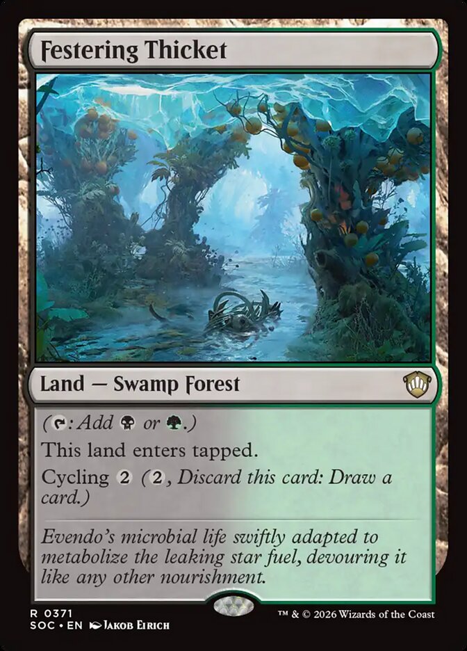 Festering Thicket, Secrets Of Strixhaven Commander Card Art