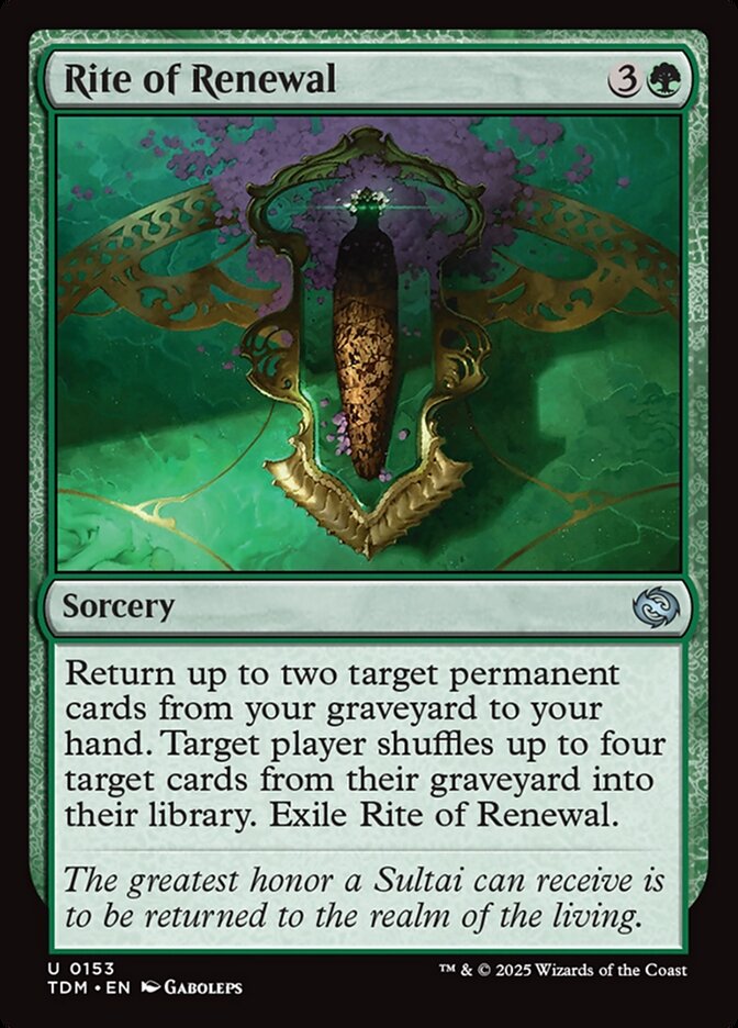 Rite of Renewal, Tarkir: dragonstorm Card Art